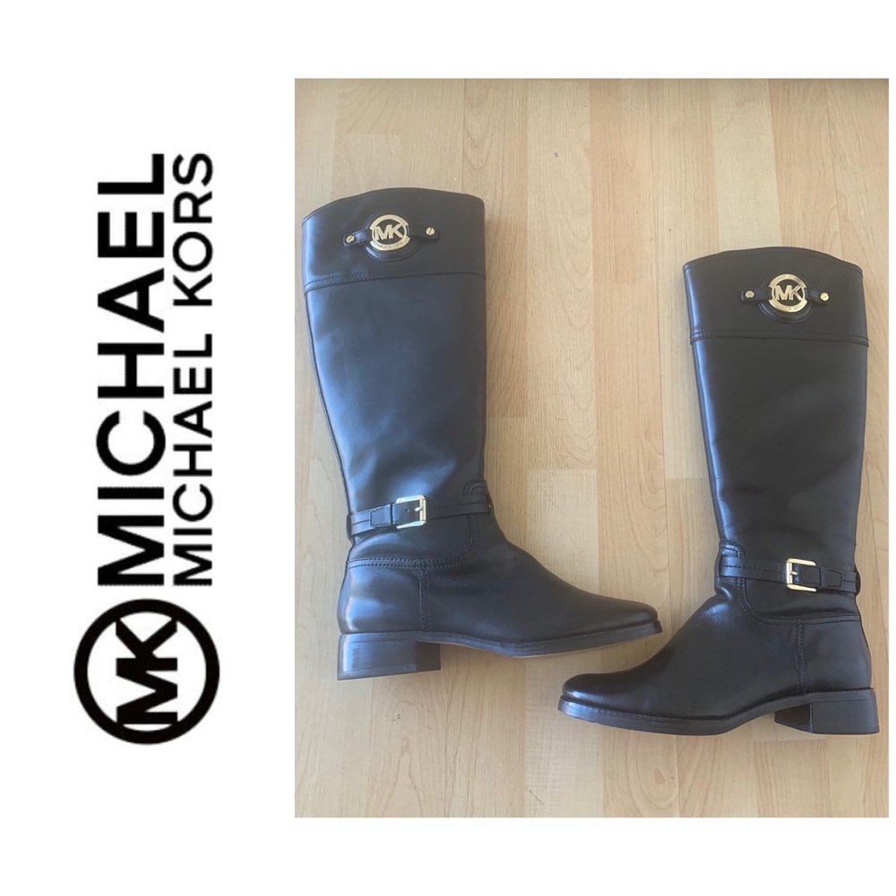 Michael Kors black Leather Boots